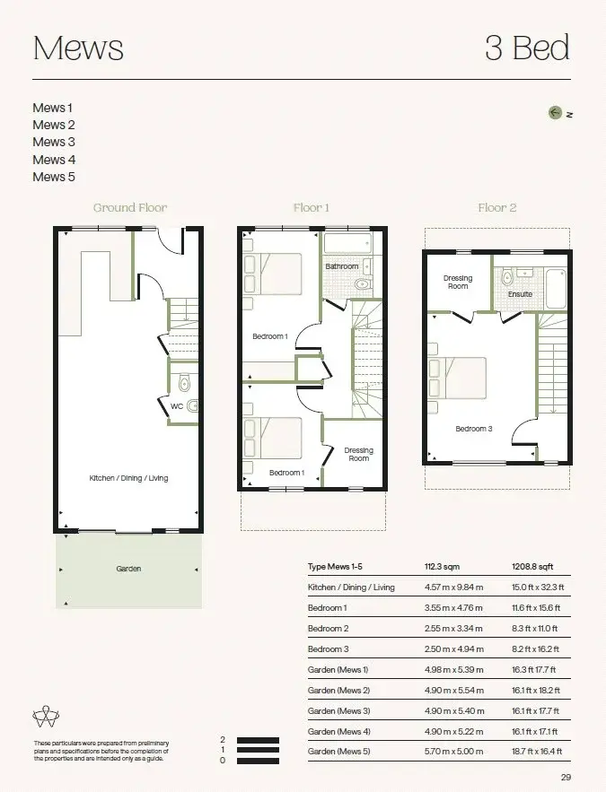 Floor plan — 3 Bedroom House for Sale in Ealing London The Warwick