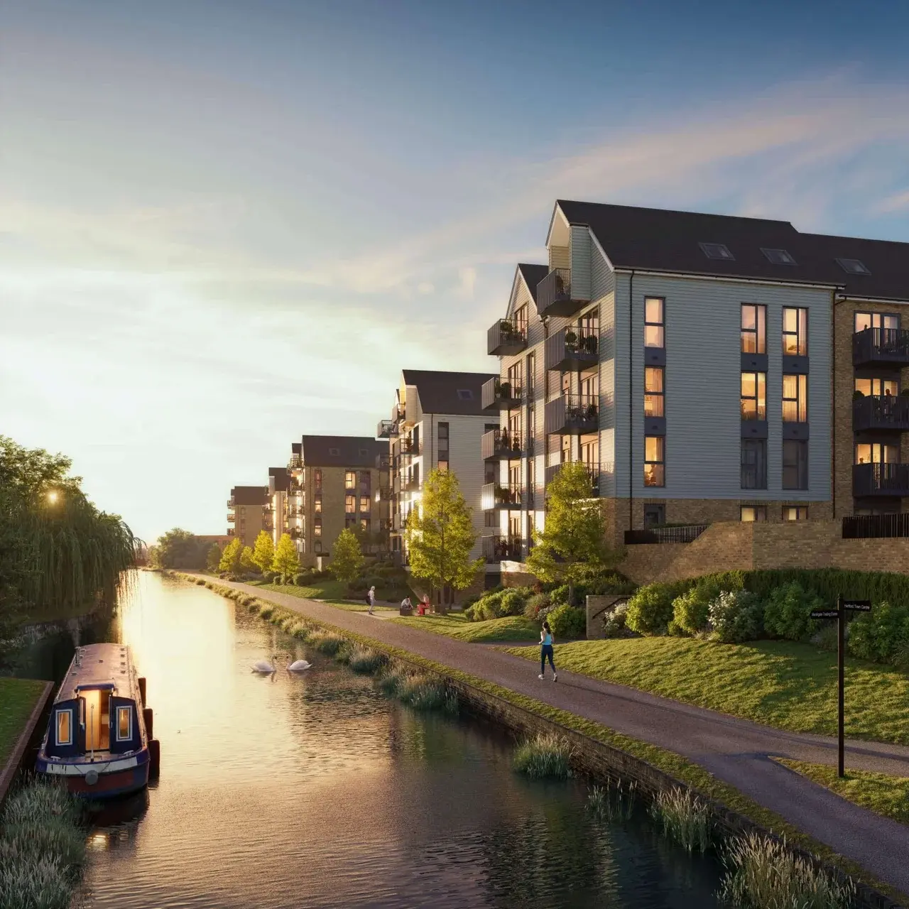 1 Bedroom Apartment for Sale in Hertford at Hertford Locks — Hertford