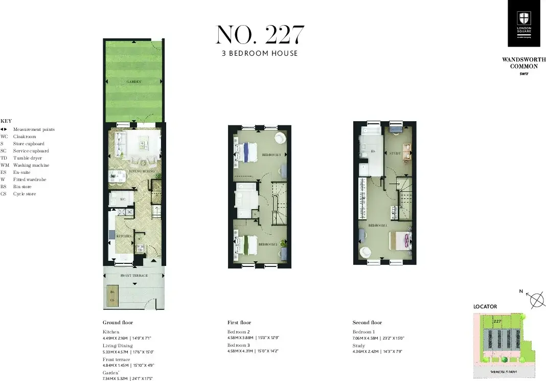 Floor plan — 3 Bedroom House for Sale in Wandsworth Common SW17