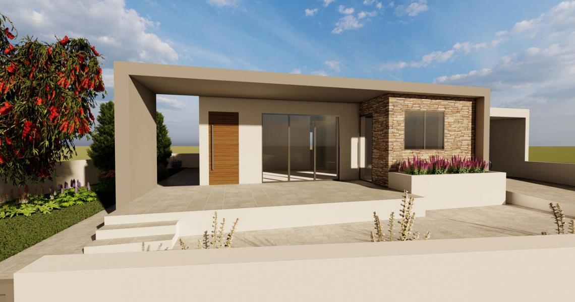 Project of a stylish bungalow with 2 bedrooms — photo 3