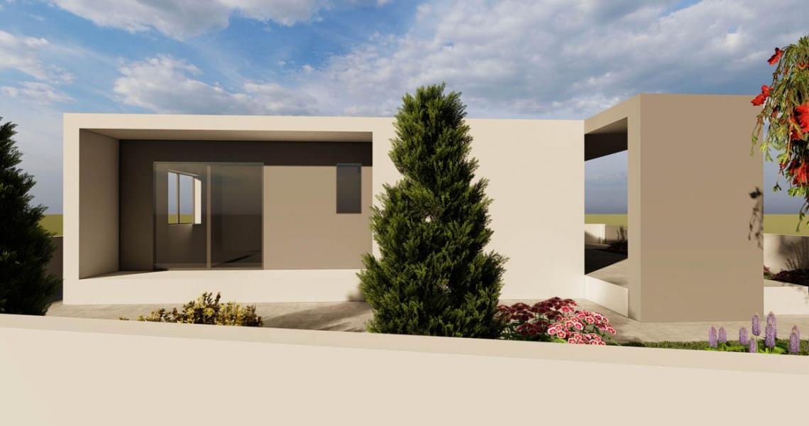 Project of a stylish bungalow with 2 bedrooms — photo 2