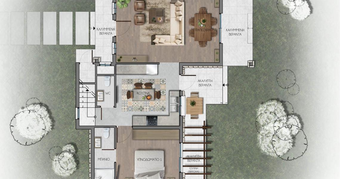 Stone style 3-Bedroom Villa completed with magnificent views — photo 3