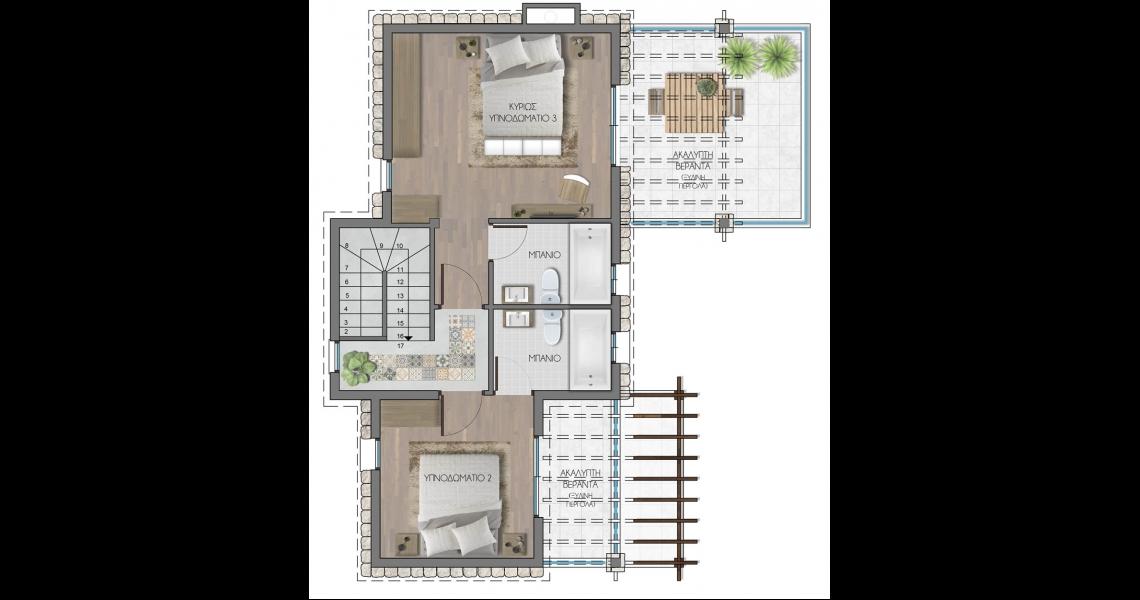 Stone style 3-Bedroom Villa completed with magnificent views — photo 4