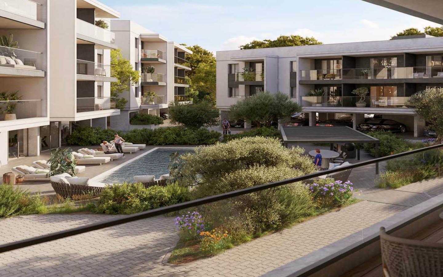 New 1-bedroom apartment near picturesque salt lake — Asomatos