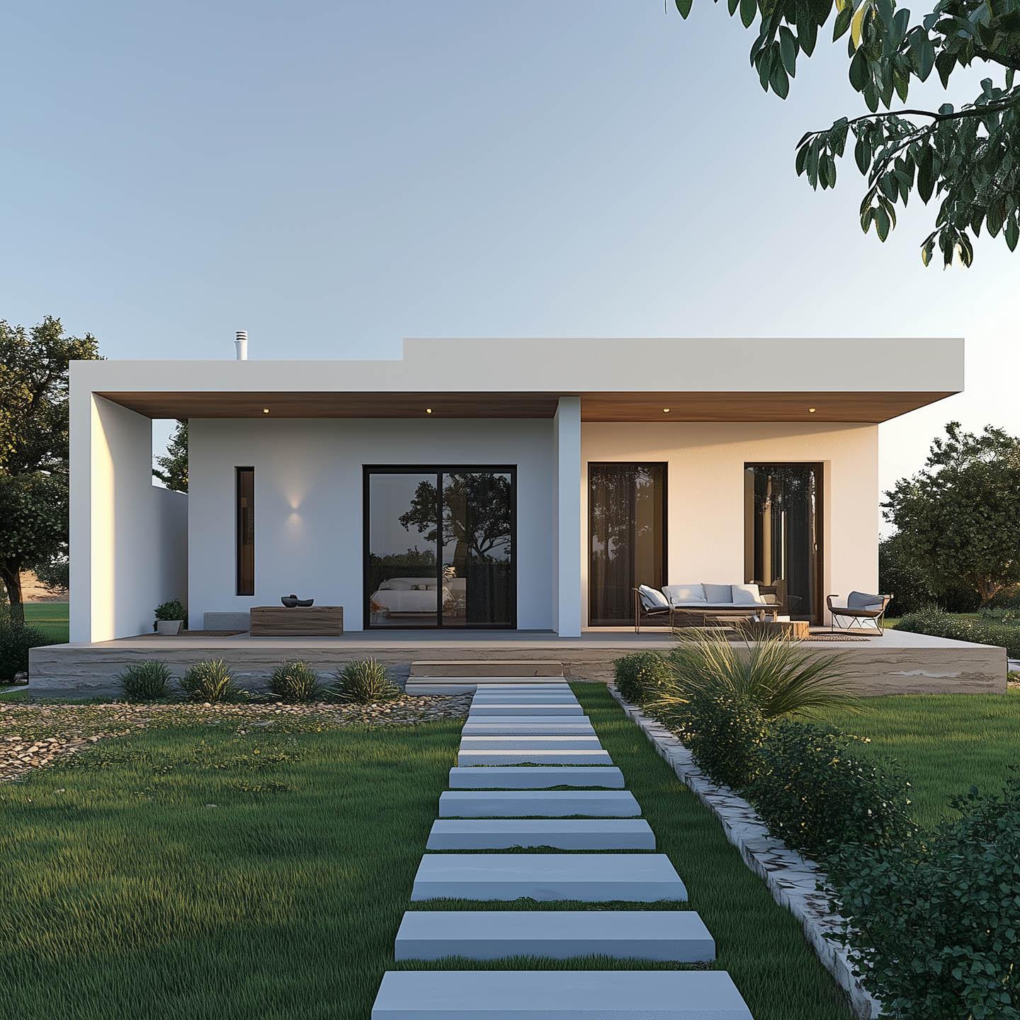 One-story villa - bungalow with 3 bedrooms and a terrace — photo 2