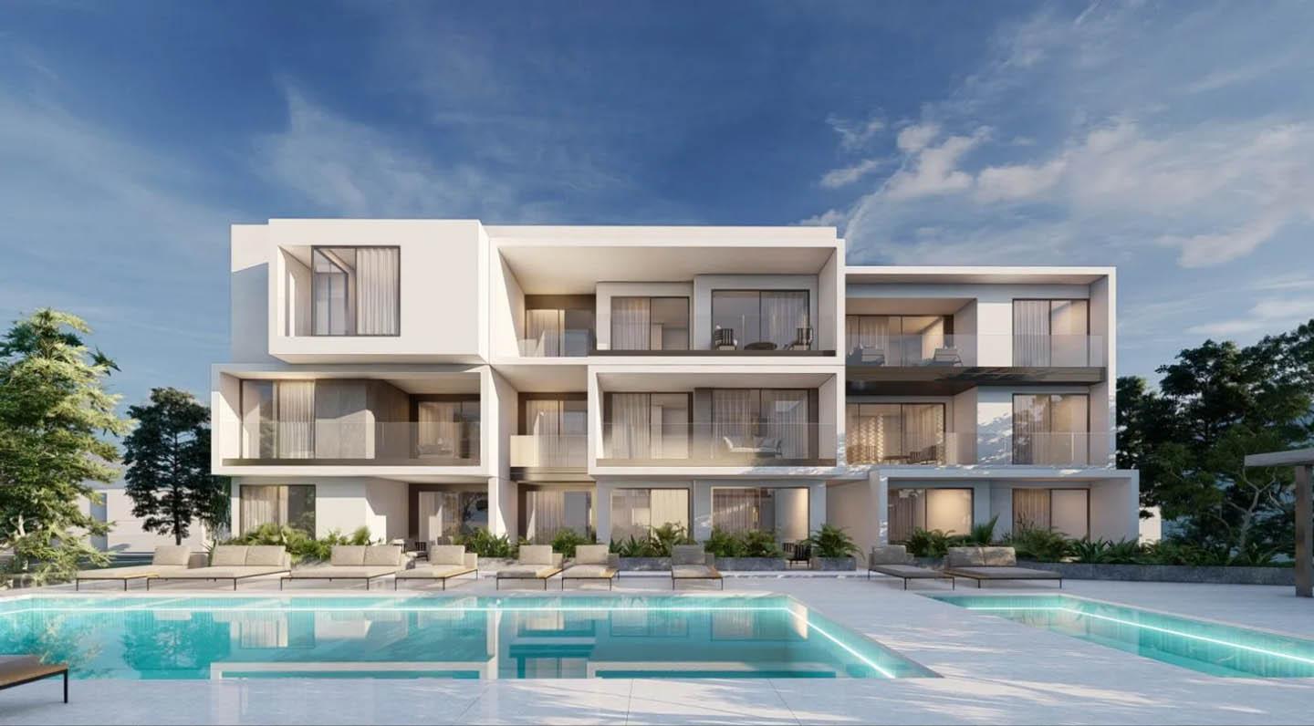 Luxury 2-Bedroom Apartment in complex with a pool — Chlorakas