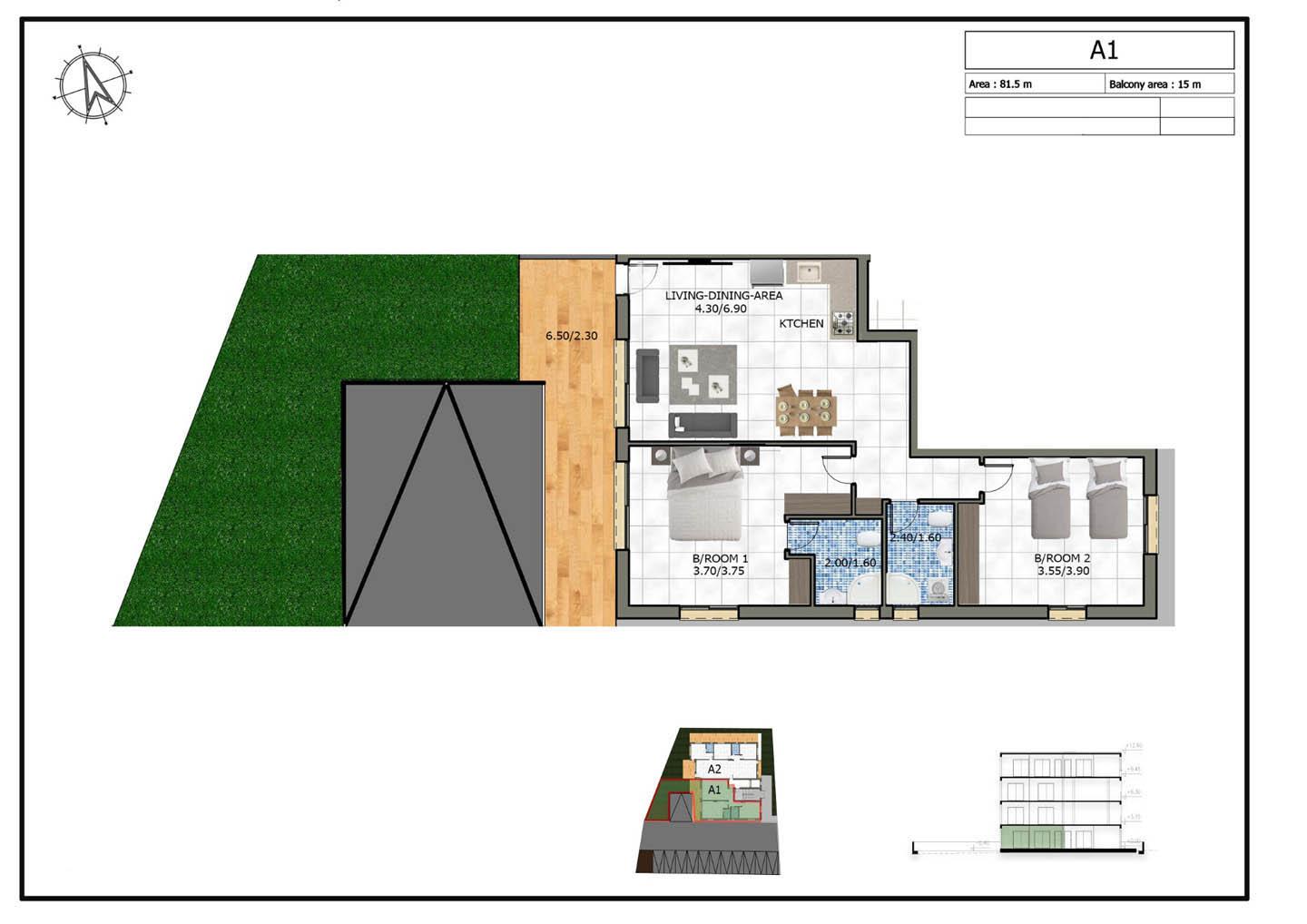 Modern 3-Bedroom Apartment in a New Building — photo 6