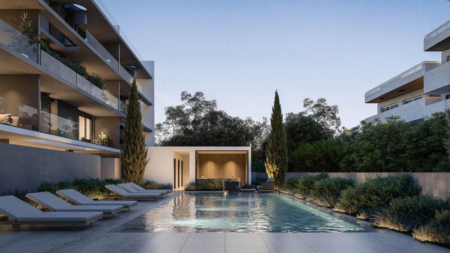 Elegant Seaside Apartment in a Contemporary Residential Development — main photo