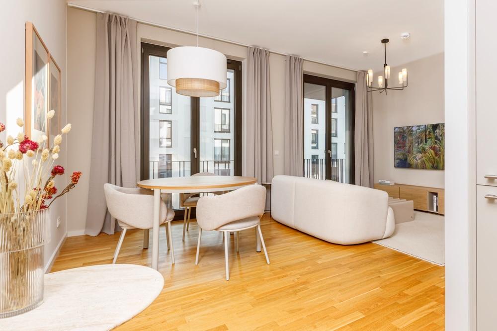 - This beautiful new construction project is located near Kurfurstendamm, in the most popular area of Berlin — Schoneberg