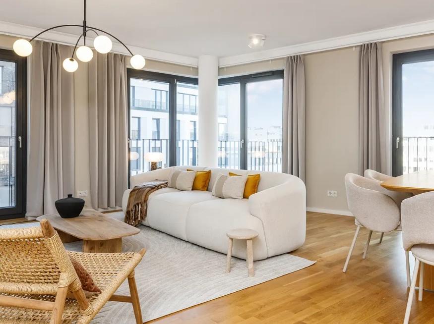 - This beautiful new construction project is located near Kurfurstendamm, in the most popular area of Berlin — Schoneberg